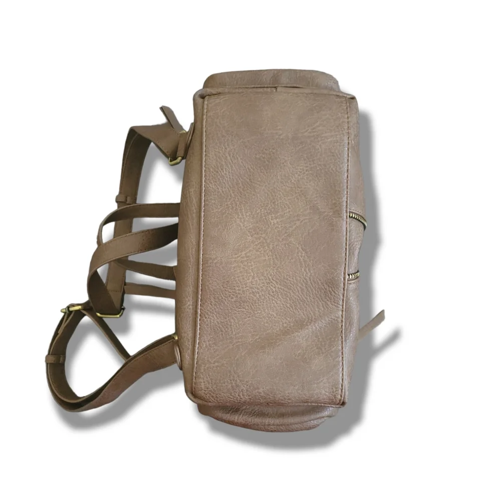 ✨️HP✨️MMS Design Studio | Women's Brown Vegan Leather Backpack (OS) - Picture 5 of 15